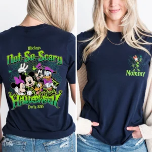Vintage Mickey’s Not So Scary Halloween Party 2025 Shirt – Disney Skeleton Family Tee